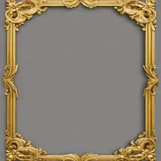 gold border transparent