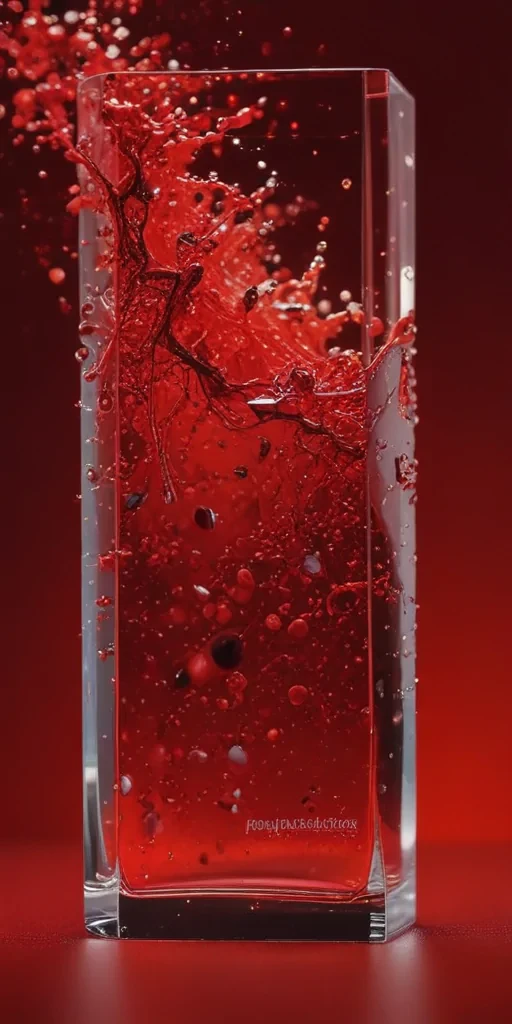 sparkly red background