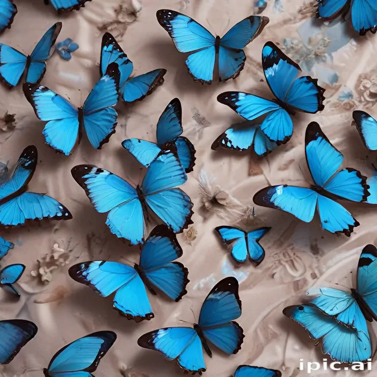 blue butterfly aesthetic