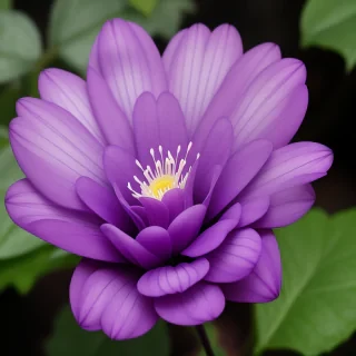 transparent purple flower