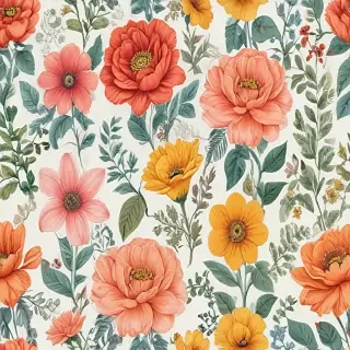 color drawings of flowers