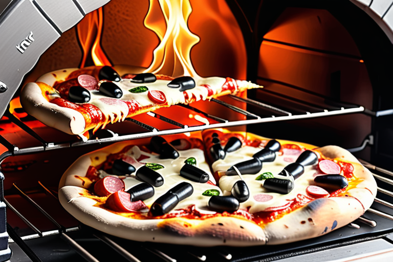 how hot are pizza ovens
