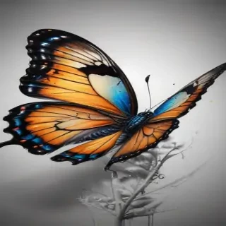 drawing butterfly