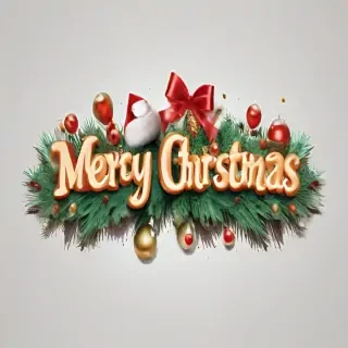 text merry christmas png