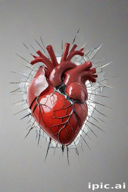 transparent broken heart