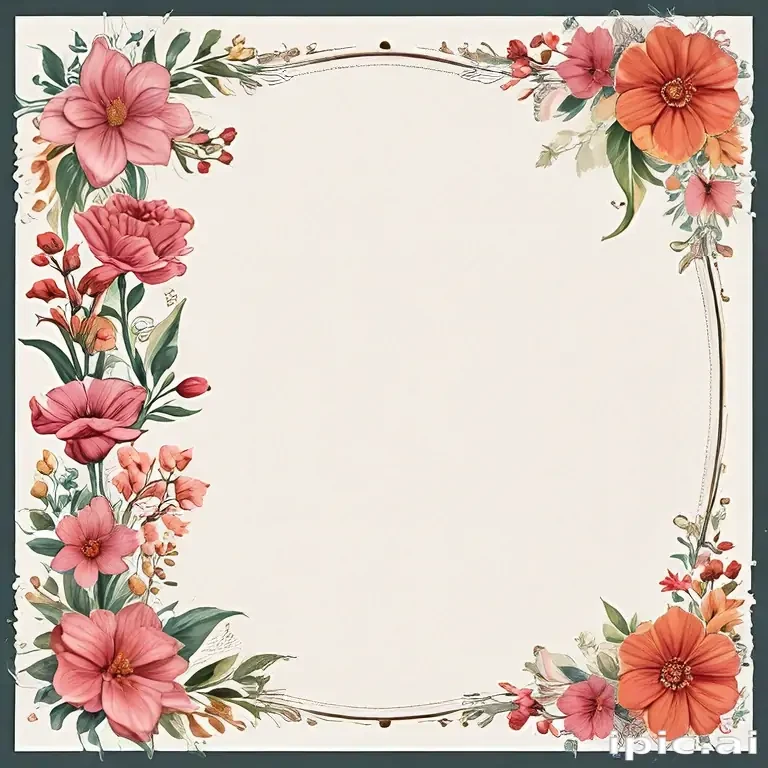 floral page borders
