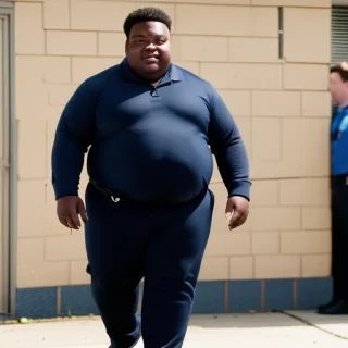 fat black kid