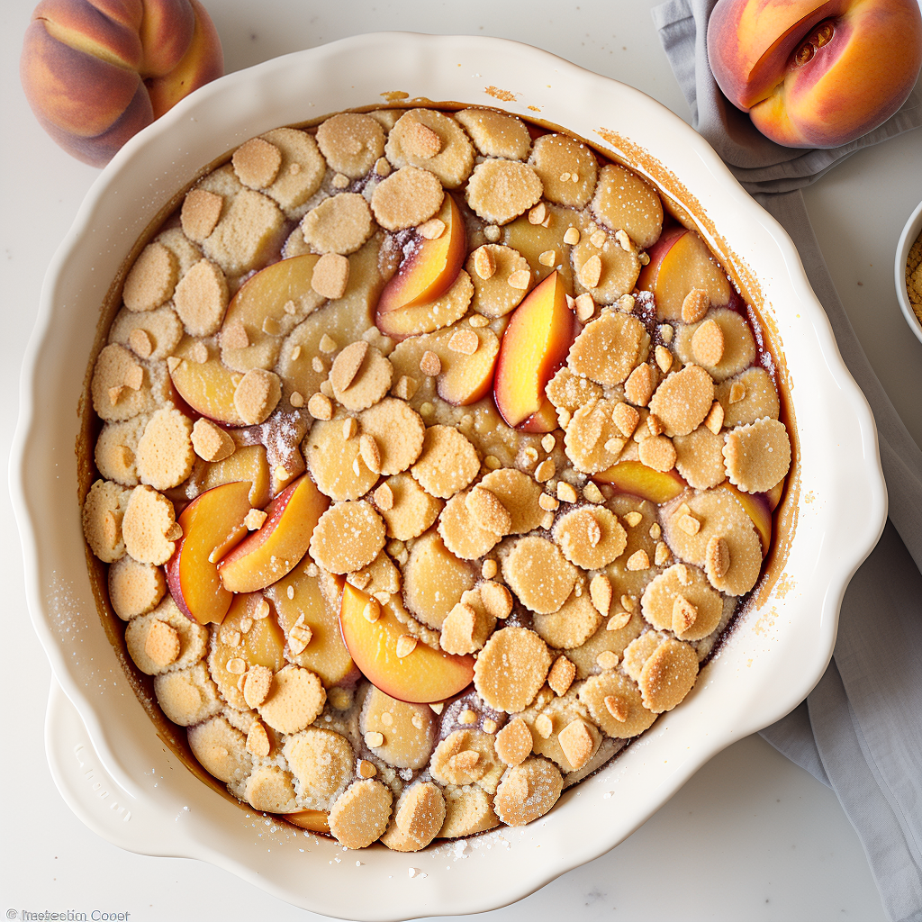 peach cobbler with pancake mix