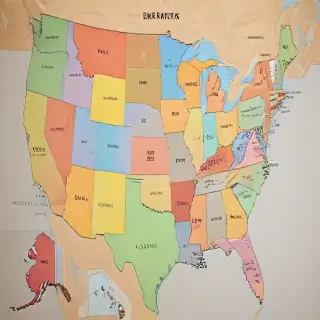 map of usa states