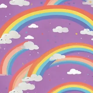 cute rainbow background
