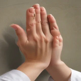 praying hands transparent