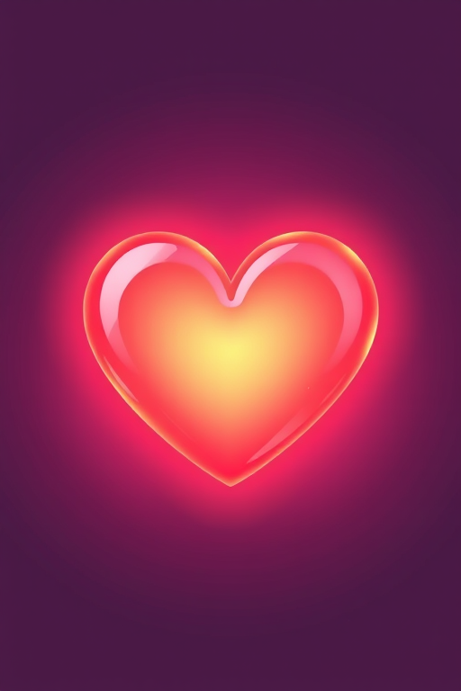 glow heart png