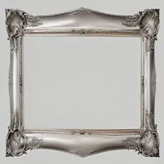 silver picture frame png