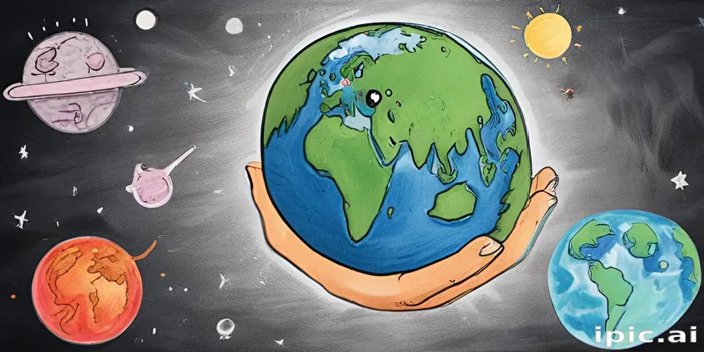 earth cartoon drawing