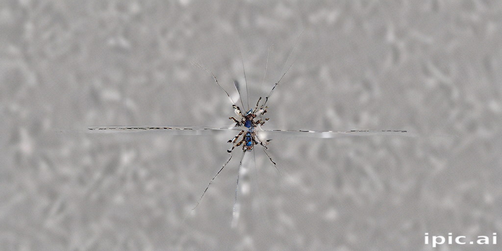 Tag Insect A Close-Up View of an Intricate and Colorful Insect on a Gray Background.