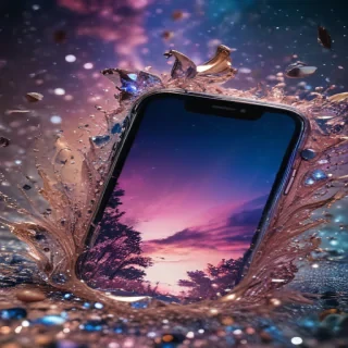 sparkly iphone background