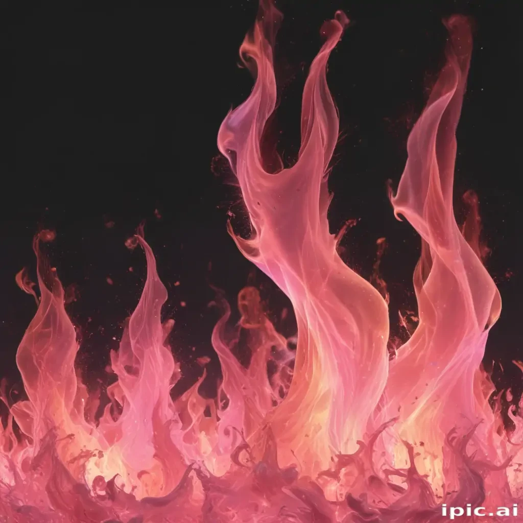 pink flames png