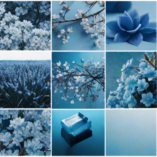 blue aesthetic photos