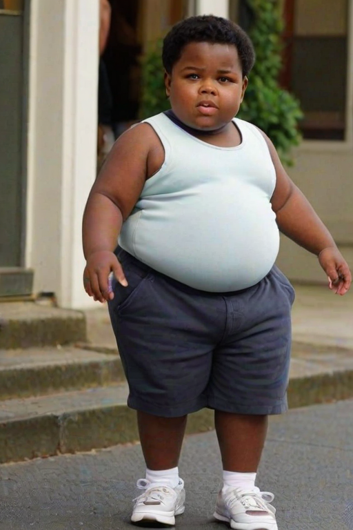 fat black kid