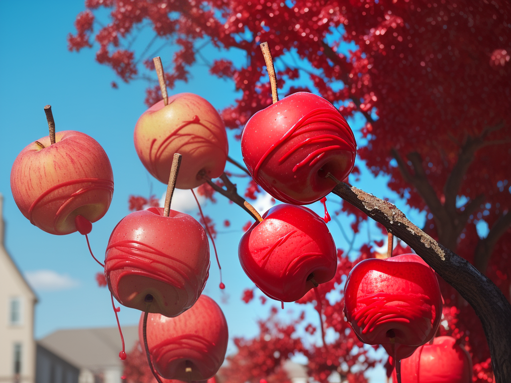 red candied apples near me