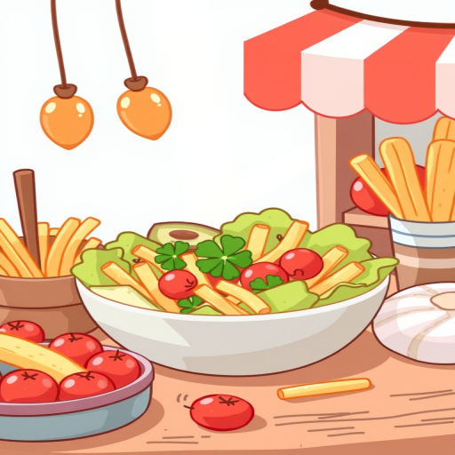 animated food