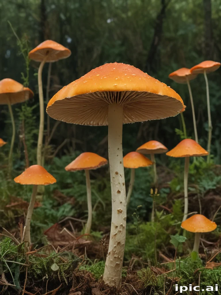 thin stemmed mushroom