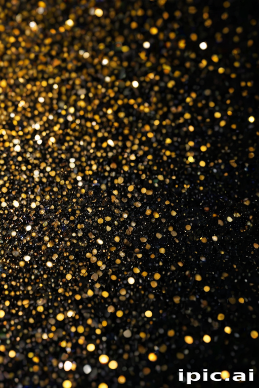 glitter on black background