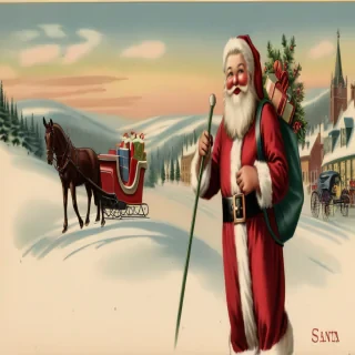 vintage santa image