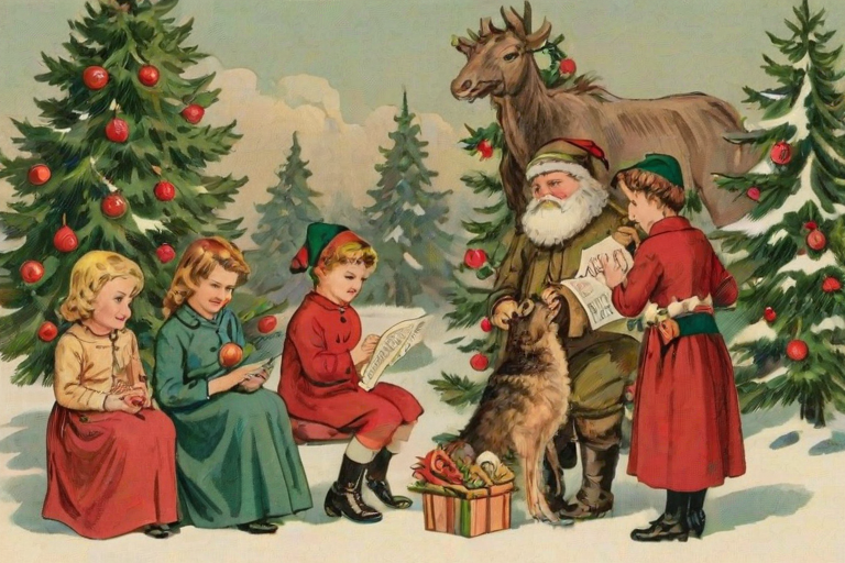 free printable vintage christmas pictures