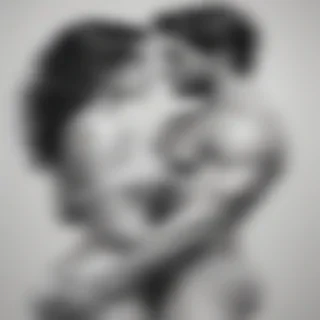 couple drawing poses