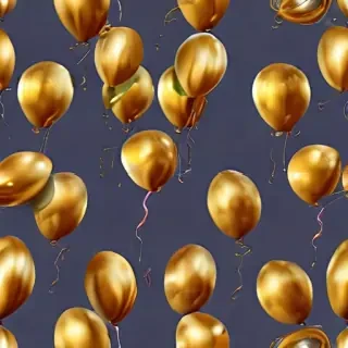 golden balloons