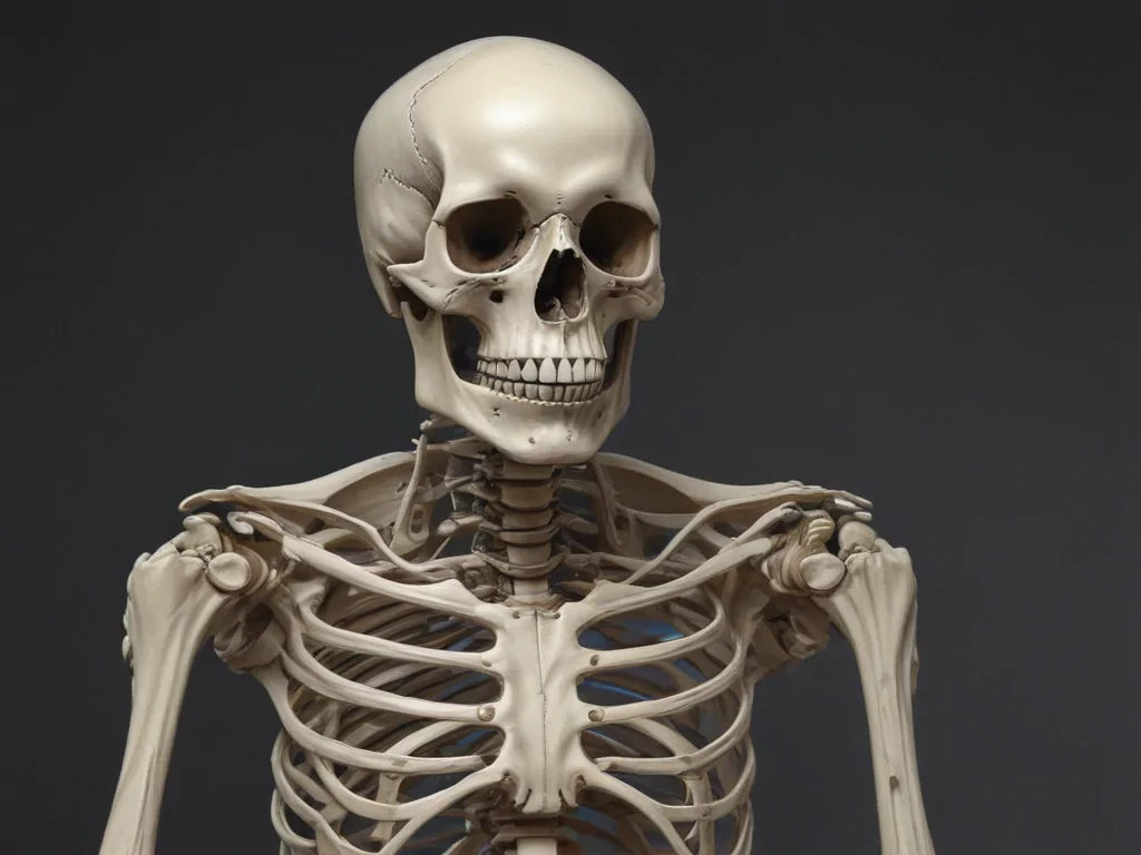 creative skeleton drawing art