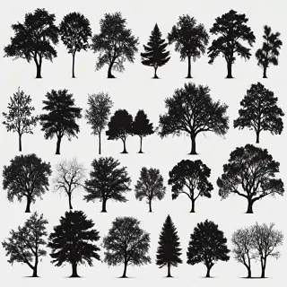 trees silhouette png
