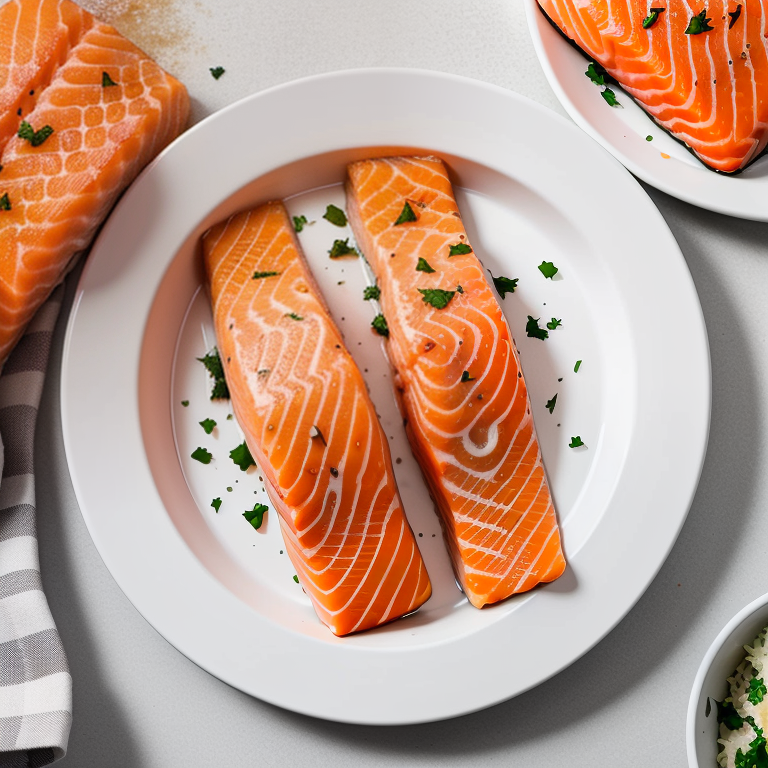 frozen salmon fillet in air fryer