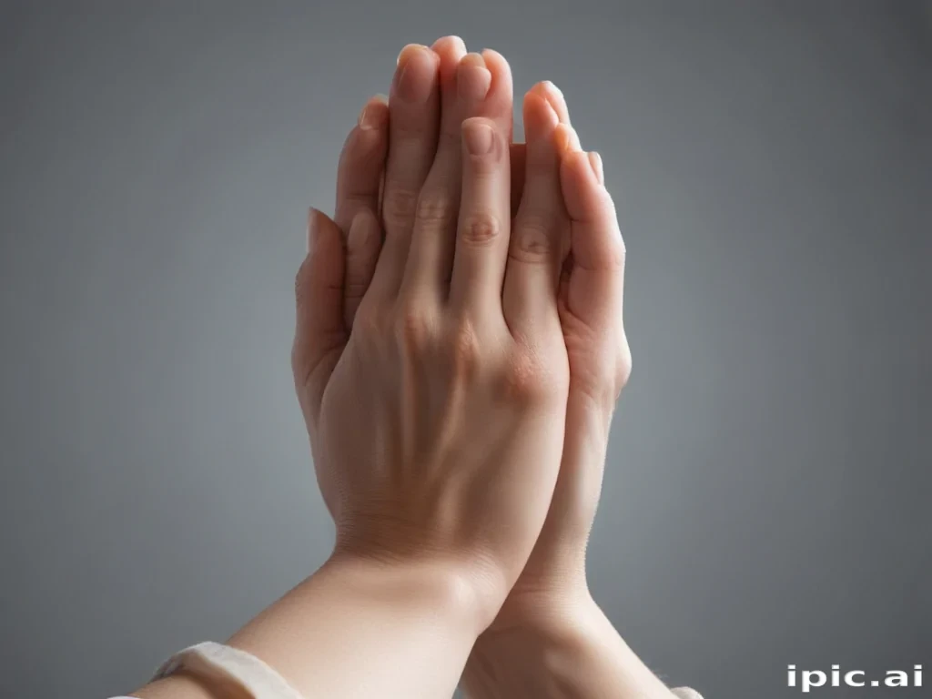 praying hands transparent background