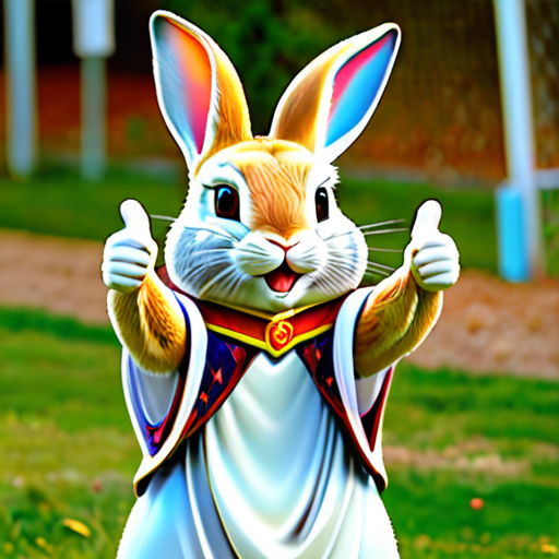 rabbit giving a thumbs up lanso a braba style
