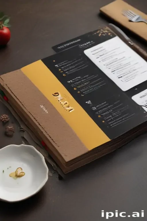 restaurant menu mockup