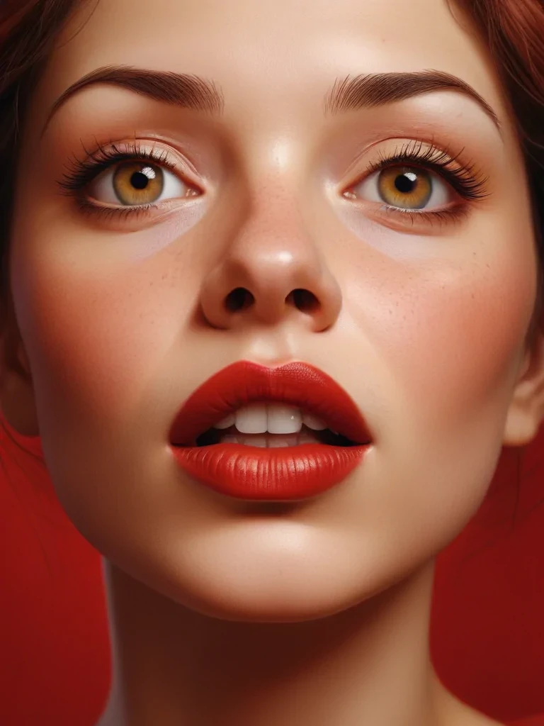 red blank background