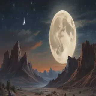 moon sketch