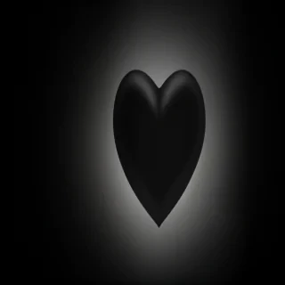 heart black background