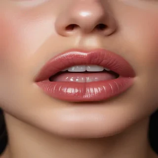 transparent lips