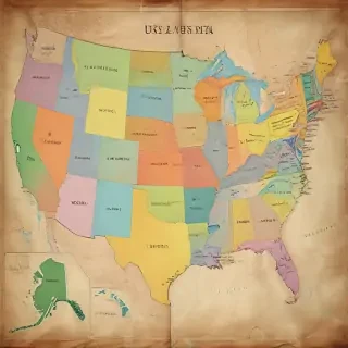 map of usa states