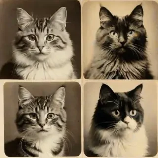 vintage pictures of cats