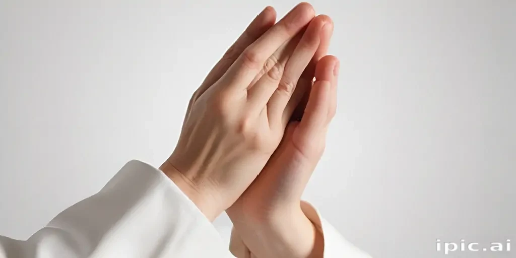 praying hands transparent background