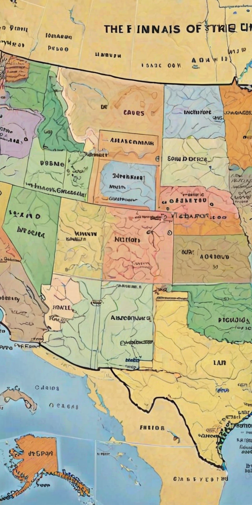 map of the us states