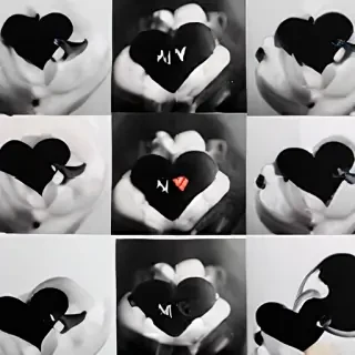 black heart aesthetic