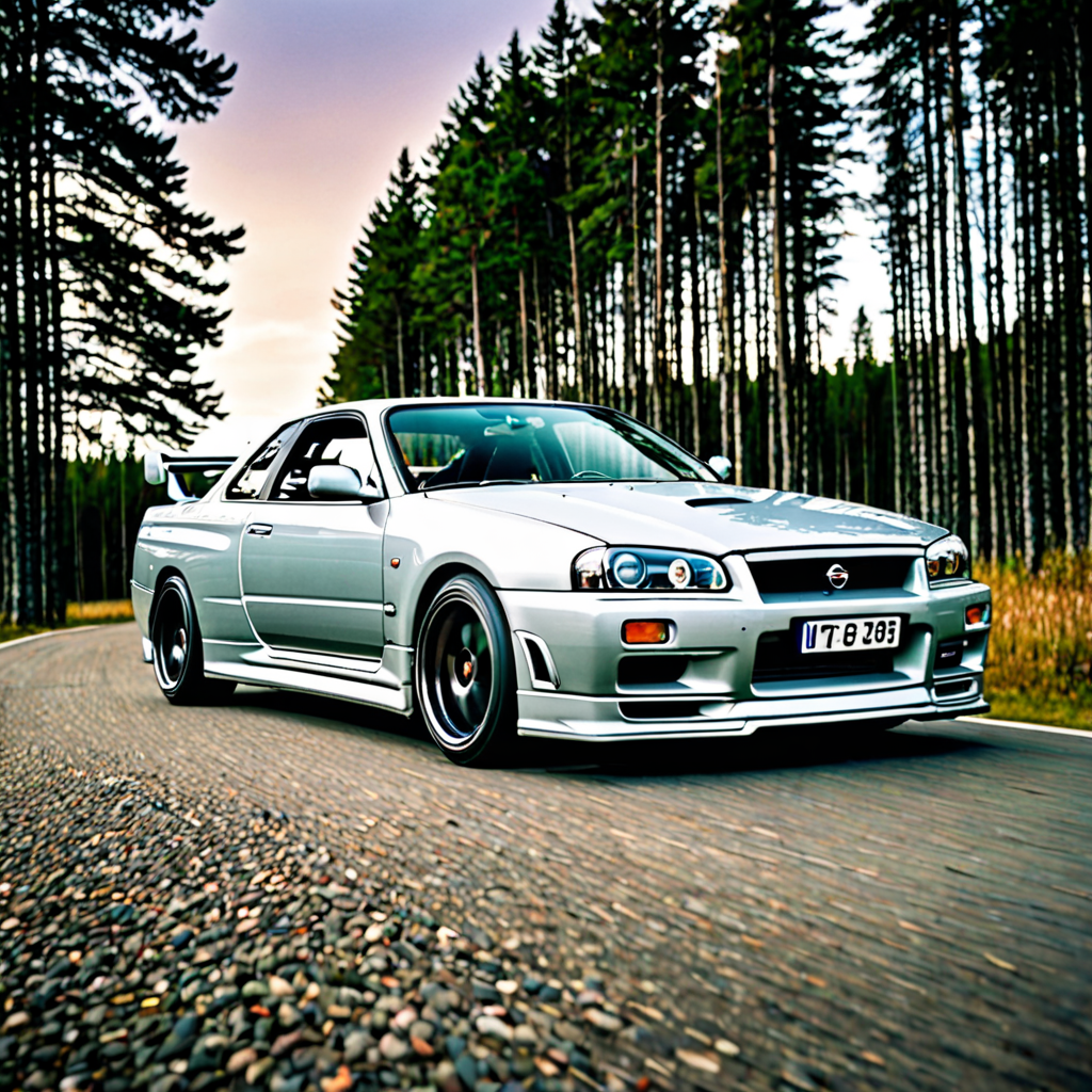 Ai Image Generator - Ai Art Generator - High Quality and 100% Unique Images  - iPic.Ai Nissan r34 skyline in sweden lappland