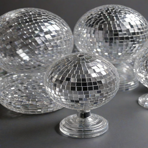 transparent disco balls