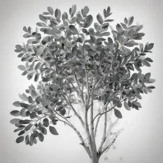 eucalyptus clipart black and white