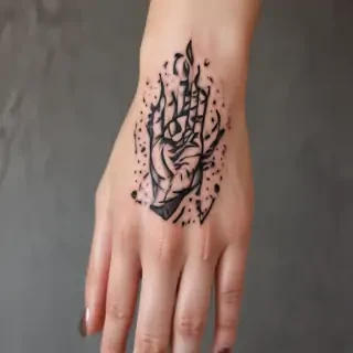 i love you sign language tattoo